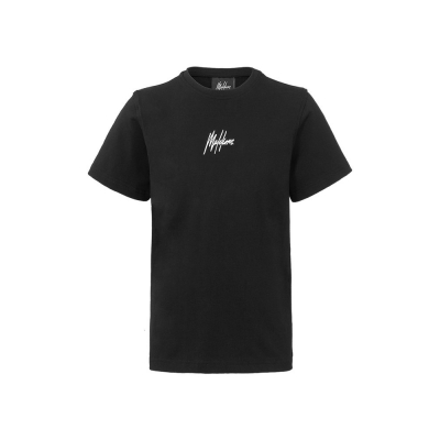 Malelions Junior T-shirt Small Signature - Black/White Malelions Junior T-shirt Small Signature - Black/White